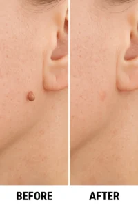 Skin tags removal Queensbury before and after
