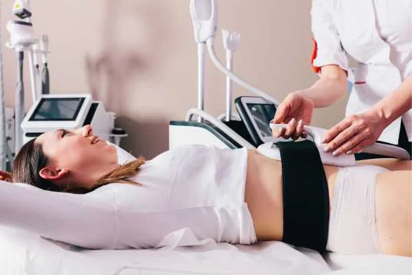 woman having body sculpting to help improve her body image and her mental health Queensbury